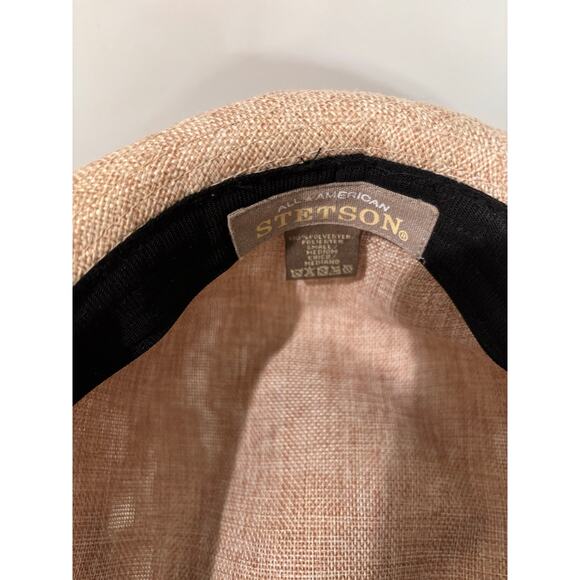 Stetson All American Trilby Fedora Tan Small/Medium - Picture 4 of 4
